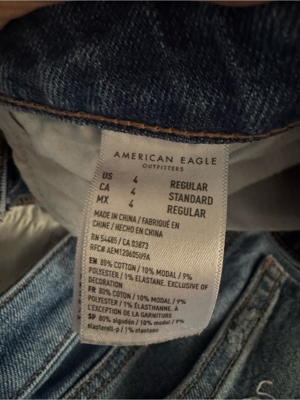 American Eagle Outfitters Ripped Skinny Jeans - Blue - Picture 3 of 5